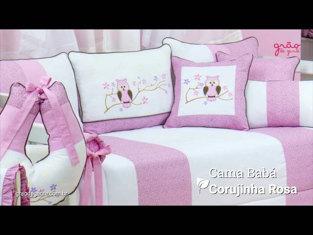Quarto para Bebê Corujinha Rosa | Ref: 52029