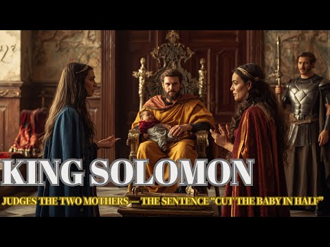 King Solomon Judges the Two Mothers — The Sentence “Cut the Baby in Half”