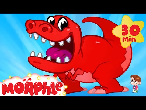 My Pet T-Rex Goes To School - My Magic Pet Morphle Dinosaur Video for Kids!