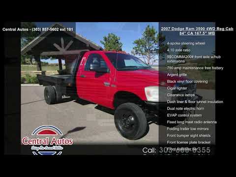 2007 Dodge Ram 3500 4WD Reg Cab 84" CA 167.5" WB