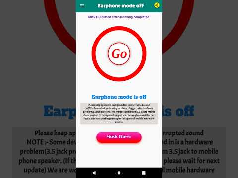 Earphone mode off