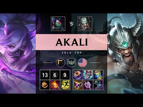 Akali Top vs Tryndamere - NA Challenger Patch 25.16