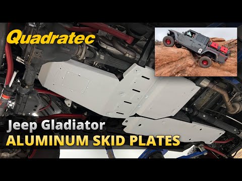 Quadratec Aluminum Modular Skid Plate System for the 2020+ Jeep Gladiator JT