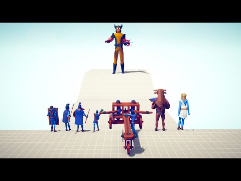 WOLVERINE vs EVERY FACTION - Totally Accurate Battle Simulator TABS