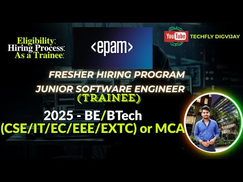 EPAM - Trainee Software Engineer | Salary 8 LPA | 5-Month Training Program Explained (2025)