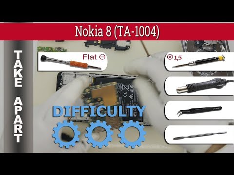 How to disassemble 📱 Nokia 8 TA-1004 Take apart Tutorial