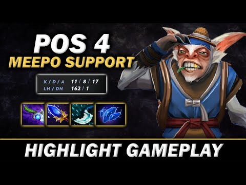 HIGHLIGHT | Pos 4 Meepo support is GOOD? Meepo support is the 4th core in the game? - Gameplay #521