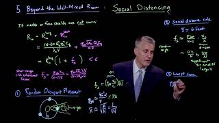 Beyond the well-mixed room: Social distancing