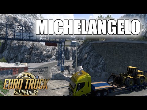 MICHELANGELO - Carrera Marble Quarry - Italia DLC - Livorno to Nice - ETS2 Career - Lets Play 78