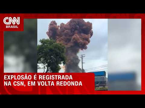 Bombeiros são acionados após explosão na CSN em Volta Redonda | BASTIDORES CNN