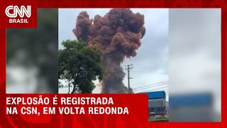 Vídeo: Bombeiros são acionados após explosão na CSN em Volta Redonda | BASTIDORES CNN