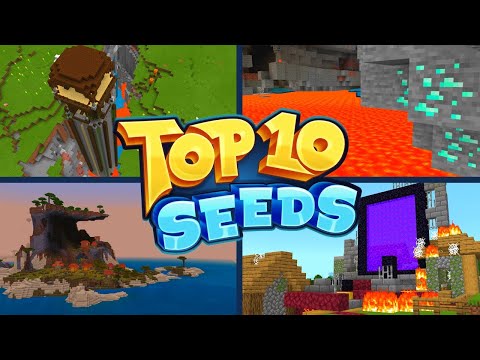 TOP 10 BEST NEW SEEDS For Minecraft 1.16 Bedrock Edition! (Pocket Edition, Xbox, PS4, Switch & W10)