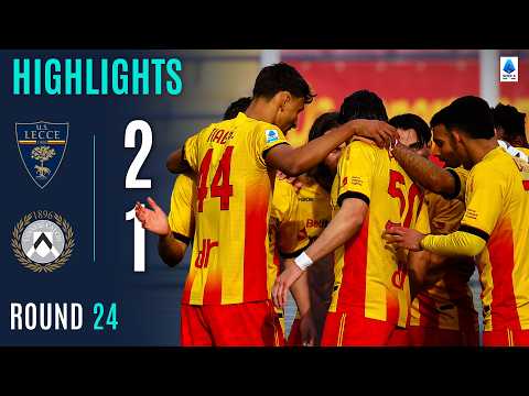 LECCE-UDINESE 2-1 | HIGHLIGHTS | Banda Wins It With a Free Kick | SERIE A 2025/26