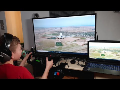 Logitech Saitek Pro Flight Yoke, and Throttle Quadrant.