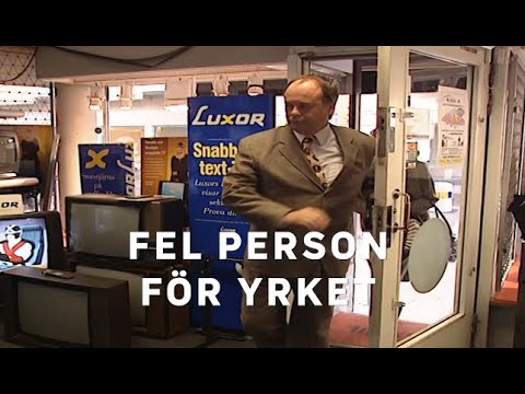 Fel person för yrket
