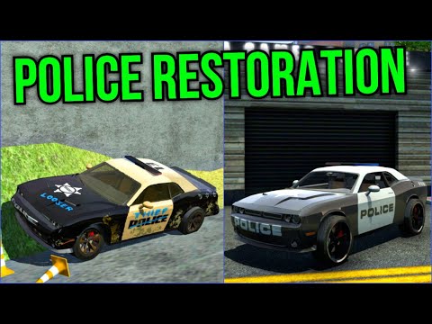 Abandoned Police Car Restoration - Car Simulator 2