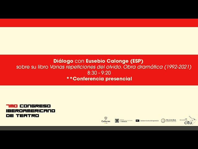 Vídeo relacionado con Vanas repeticiones del olvido: Obra dramática reunida (1992-2021) (Artes escénicas nº 12)