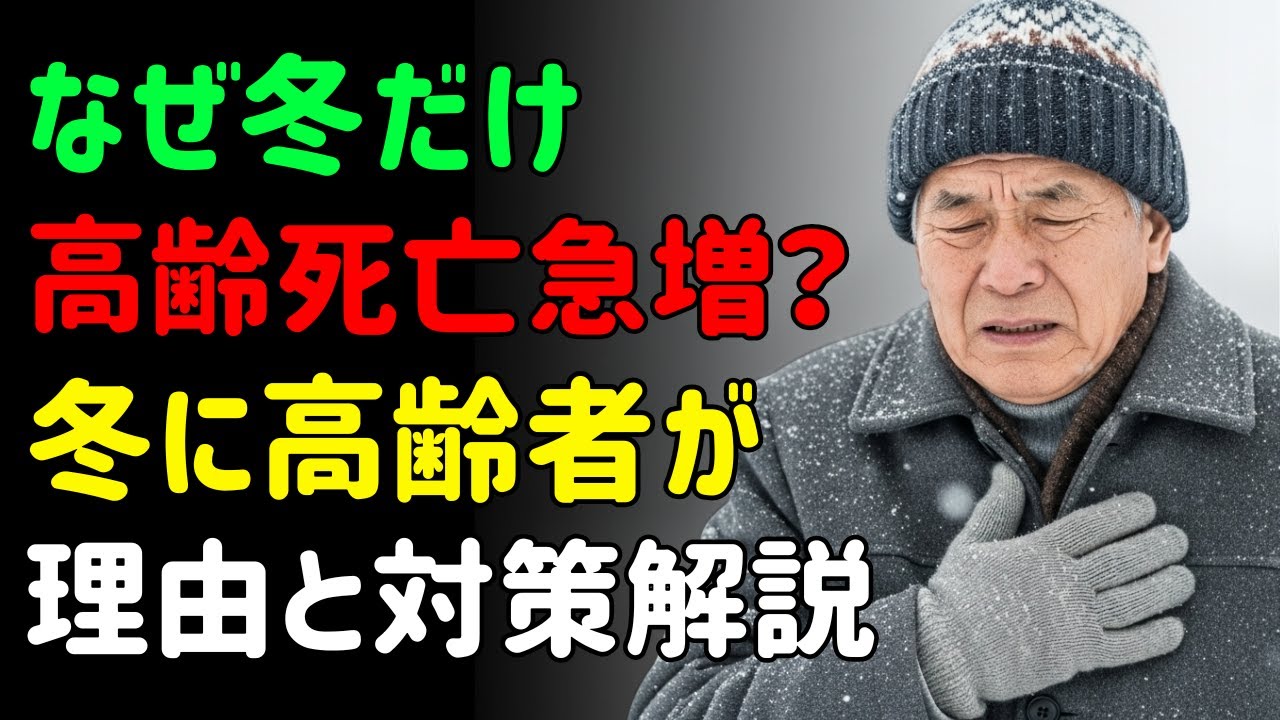 なぜ冬になると高齢者の死亡が急増するのか？問題は寒さだけではありません。冬に高齢者が亡くなる理由と対策方法
