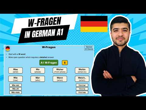 W-Fragen in German A1 | How to ask questions in German | German Basics for Beginners