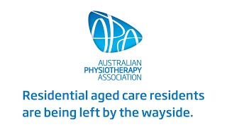 Residential aged care residents are being left by the wayside