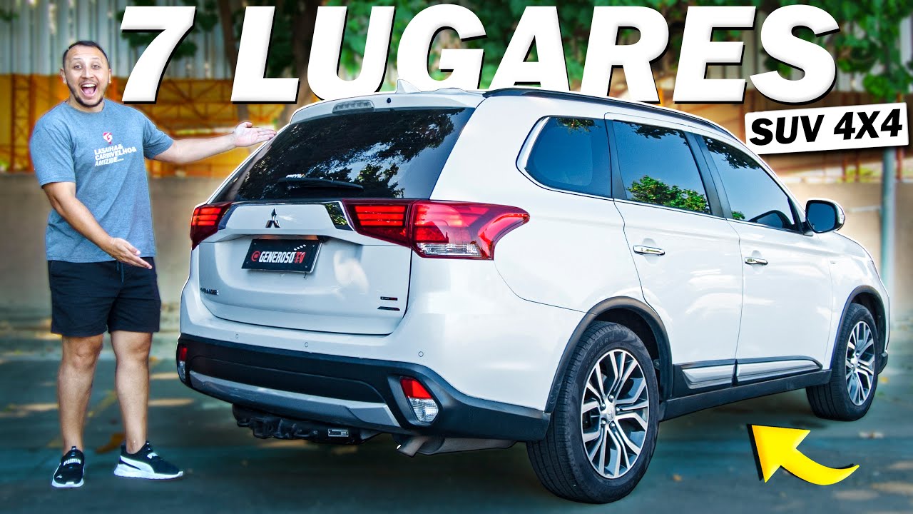 MELHOR que HILUX SW4? UM SUV 4x4 e 7 LUGARES que NINGUÉM FALA😱 Mitsubishi Outlander TurboDiesel