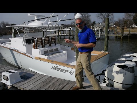 Weaver 41 - Custom Fishing Dream Boat Walkthrough and Sea Trial
