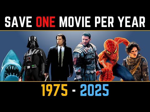 Save ONE Movie From Each Year 1975 - 2025 | Movie Quiz