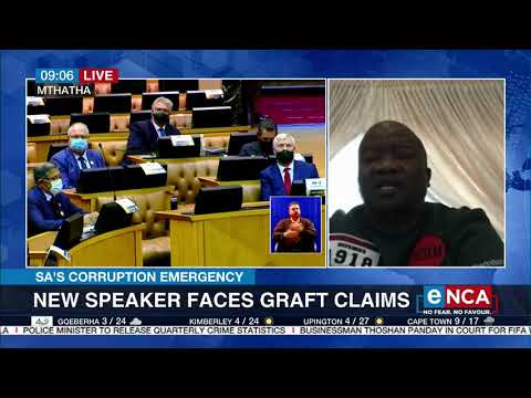 SA's corruption emergency New speaker faces graft claims