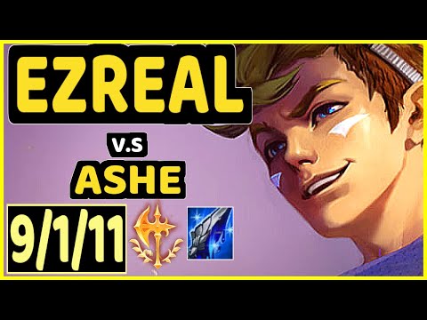 THEUSMA (EZREAL) vs ASHE - 9/1/11 KDA BOTTOM ADC GAMEPLAY - BR Ranked MASTER