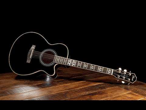 B-STOCK Lindo Black Fire Electro Acoustic Guitar with TOPS-4T Preamp / Tuner LCD / EQ & Gigbag image 9