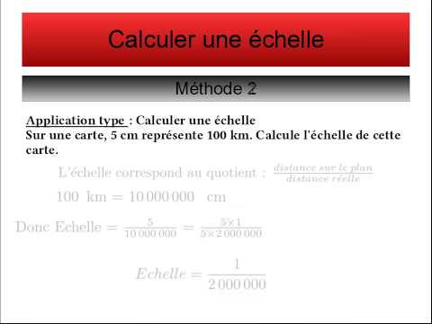 comment trouver echelle d'un plan