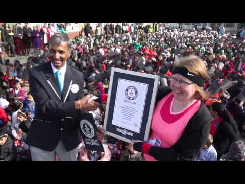 Nursery Rhyme Characters World Record at Altmore-Lathom School in East Ham