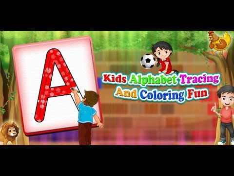 Kids Alphabet Tracing Jigsaw & Color Fun Video