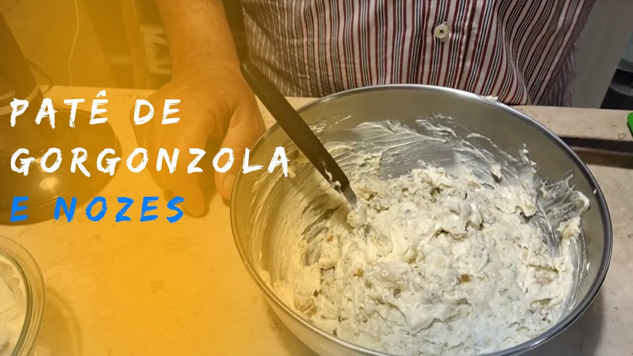 RECEITA DE PATÊ DE GORGONZOLA E NOZES I CHEF JORGE NASCIMENTO