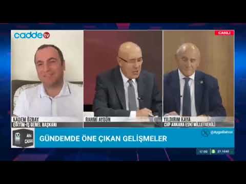 Genel Başkanımız Kadem Özbay, Cadde Tv`de Rahmi Aygün`ün sunduğu Ana Cadde programının canlı yayın konuğu oldu. 22/09/2023 | EĞİTİM İŞ