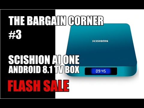 THE BARGAIN CORNER #3 - SCISHION AI One Android 8.1 TV Box - GLACIAL ICE BLUE