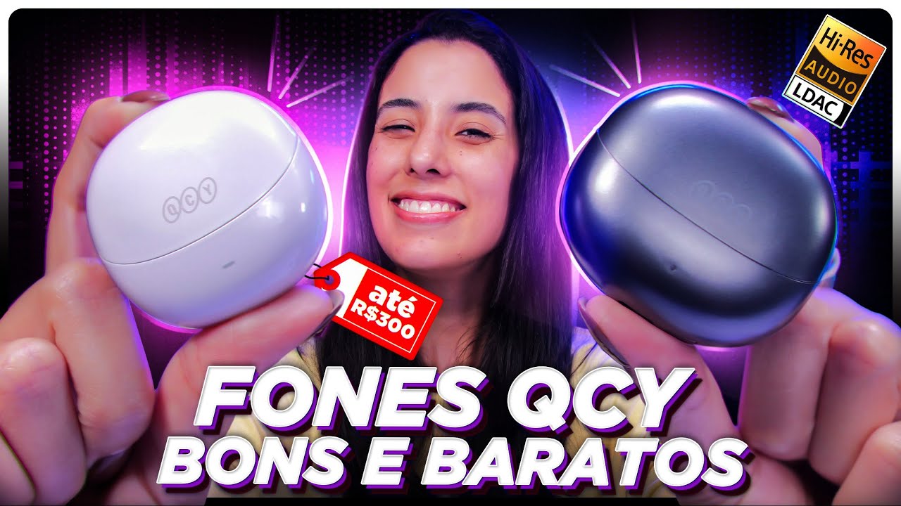Dois fones BONS e BARATOS da QCY (HT08 e HT10): Unboxing e Hands On!