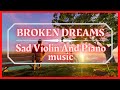 BROKEN DREAMS Crying Lonely Man On The Bench beside the lake with 3 hours Sad Violin And Piano music