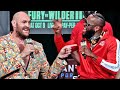 TYSON FURY GOES IN ON DEONTAY WILDER ABOUT CHEATING ACCUSATIONS IN HEATED BACK AND FORTH AT PRESSER