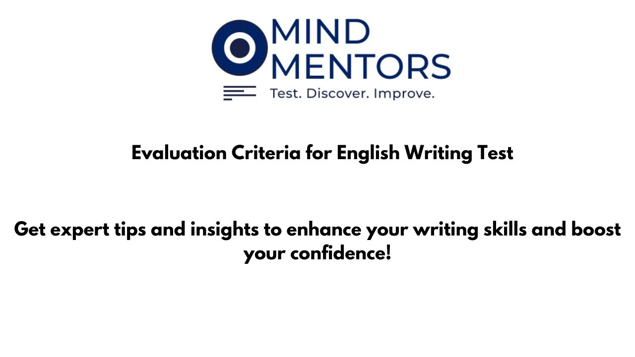 Evaluation Criteria for written test