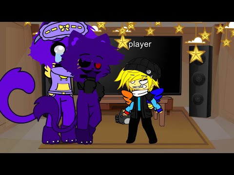 poppy playtime and my oc react to Serini Angel satanic player