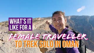HIKING THE GULF'S TALLEST MOUNTAIN SOLO | JEBEL SHAMS IN OMAN
