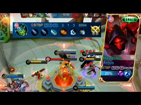 secret Argus Malediction Hp low full lagi ! | Mobile Legends Bang Bang