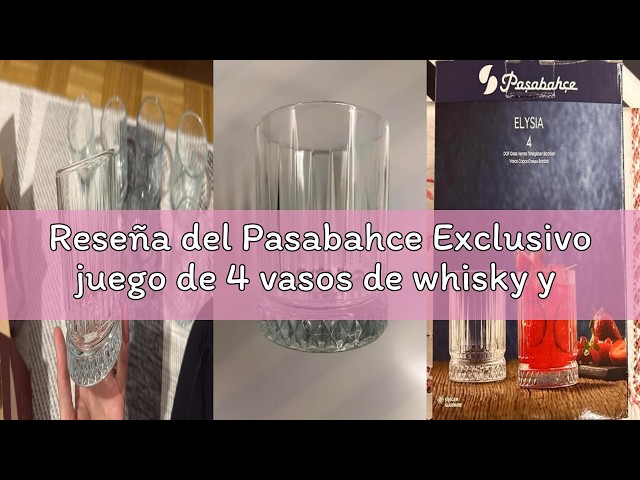 Vídeo relacionado con Pasabahce 471733 Elysia Juego de 4 copas de cóctel, cristal, transparente, 50 cl