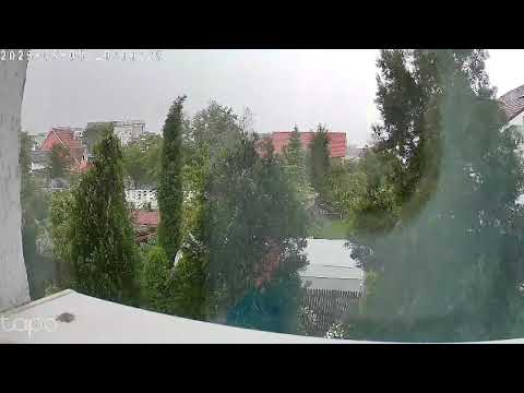Close lightning strike Slatina Olt Romania 08 05 2025