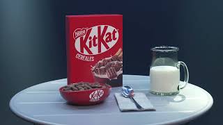 Kit Kat ¡Descubre cómo un Kit Kat se convierte en un cereal! anuncio