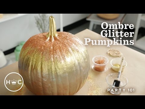 Ombre Glitter Pumpkins | Party 101