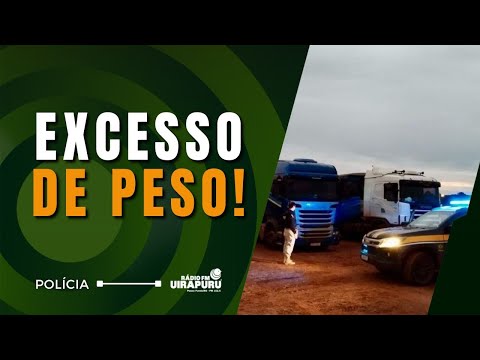 MULTAS ALTAS! Caminhões com Sobrepeso Flagrados em Iraí!
