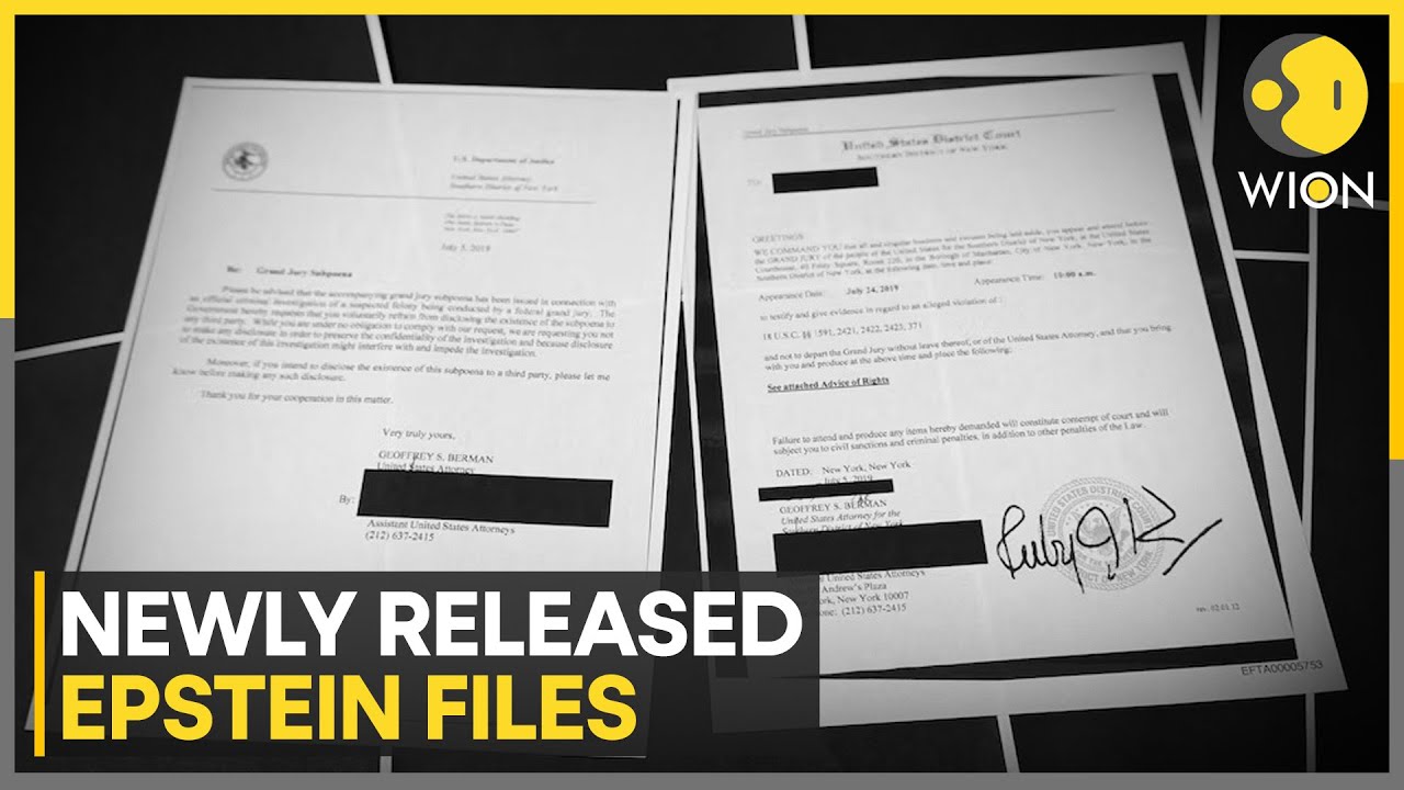 Epstein Files: Justice Department Releases More Epstein Records; Over 13000 Files Made Public | WION