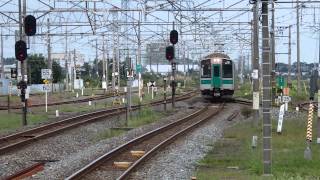 preview picture of video '東北本線701系 小牛田駅到着 JR-East 701 series EMU'